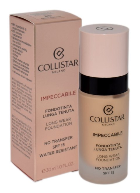 Collistar Impeccabile Long Wear Foundation Spf 15 2g - Beige Gold 30ml