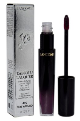 Lancome L`Absolu Lacquer Buildable Shine & Color Longwear Lip Color 490 Not Afraid