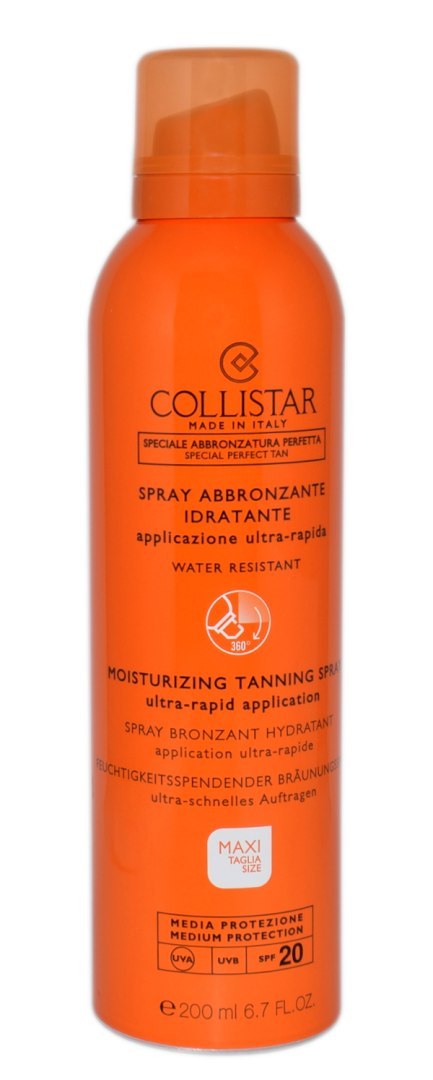 Collistar Moisturizing Tanning Spray Ultra Rapid Application Spf 20 200ml