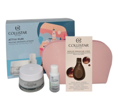 Zestaw Collistar Facial Lotion 15ml + Volumizing Face Cream 50ml + Cosmetics Bag